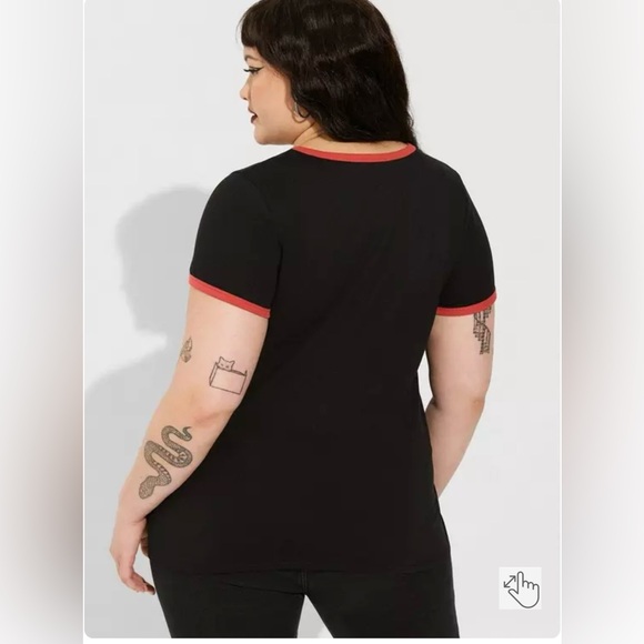 Torrid Betty Boop Classic Fit Cotton Ringer Tee - Picture 4 of 6